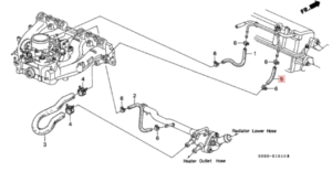 SOHC Breather Hose